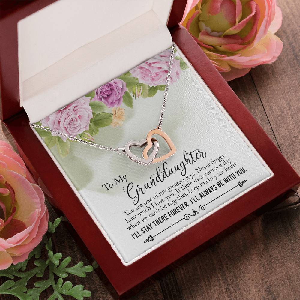 My Granddaughter - My Greatest Joys - Interlocked Hearts Necklace Interlocking Hearts Necklace