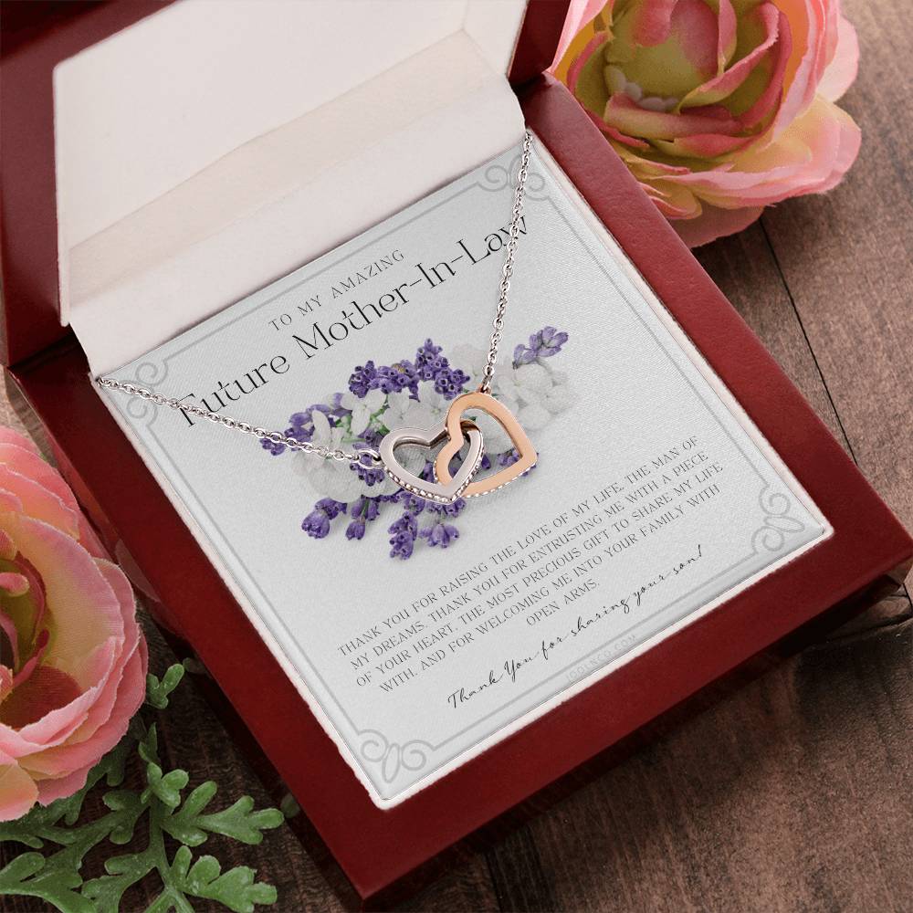 Future Mother In Law Gift Mom In Law Jewelry Mother'S Day Gift For Mother-In-Law Gift For Mother In Law Mother-In-Law Necklace Interlocking Hearts Necklace