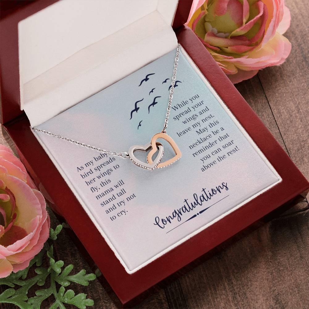 Interlocked Heart Neckless - Graduation Day Interlocking Hearts Necklace
