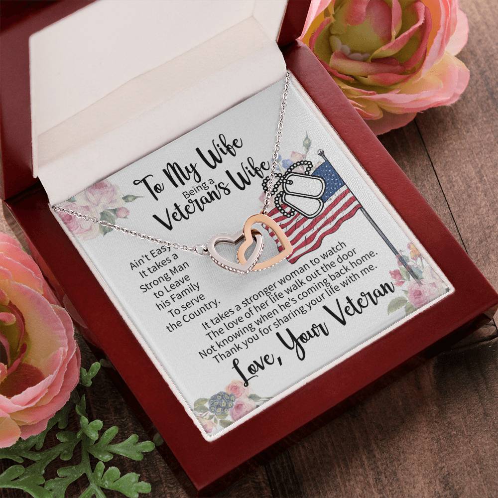 Veteran'S Wife - Interlocking Heart Necklace Interlocking Hearts Necklace