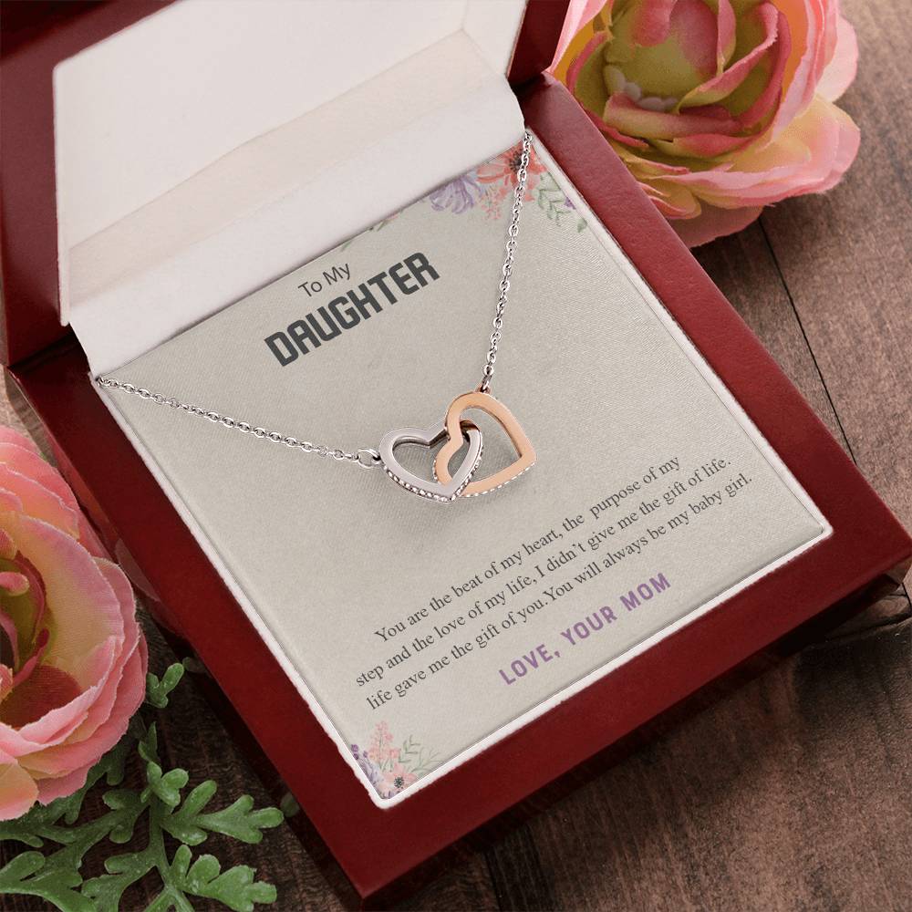 Gift For Daughter From Mom Daughter Mother Necklace Daughter Gift From Mom To My Daughter Daughters Birthday Unique Grown Up Daughter Interlocking Hearts Necklace