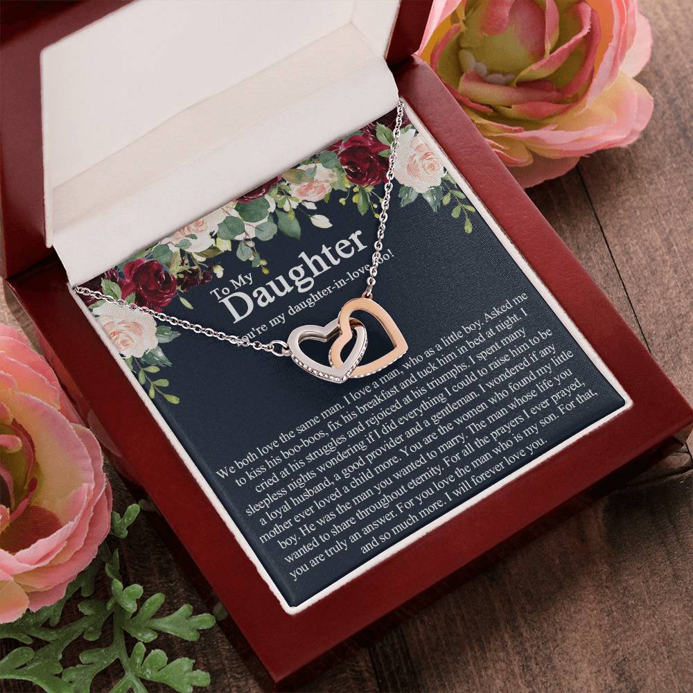 To My Daughter In Law Necklace Unique Daughter In Law Gift From Mother In Law Future Daughter In Law New Daughter In Law Jewelry Interlocking Hearts Necklace