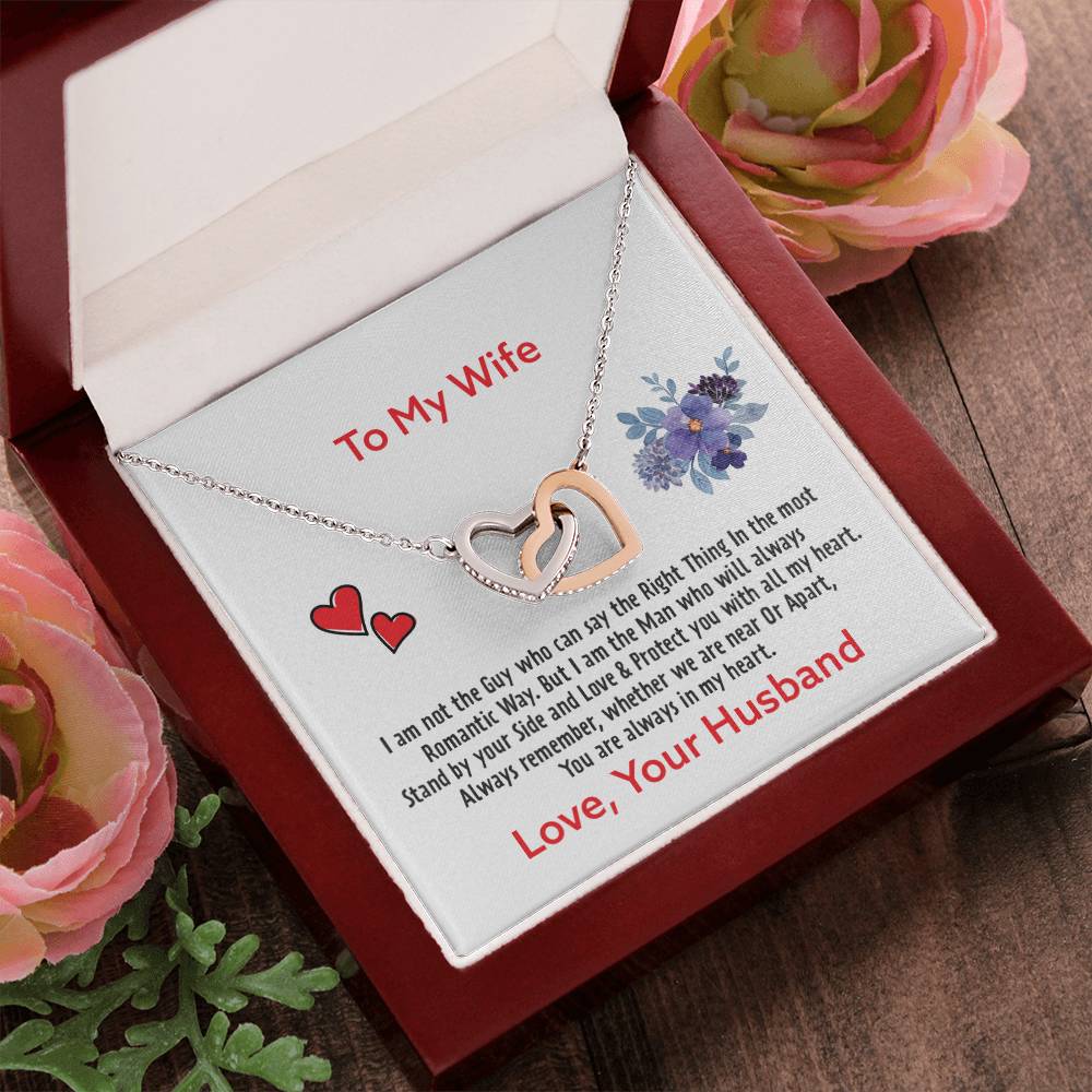 Gift For Wife - Interlocking Heart Necklace Interlocking Hearts Necklace