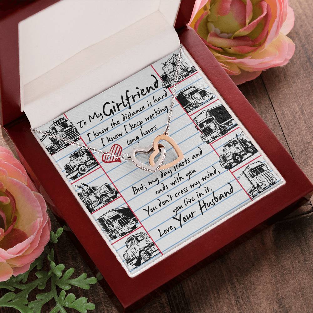 Trucker'S Girlfriend - Interlocking Heart Necklace Interlocking Hearts Necklace