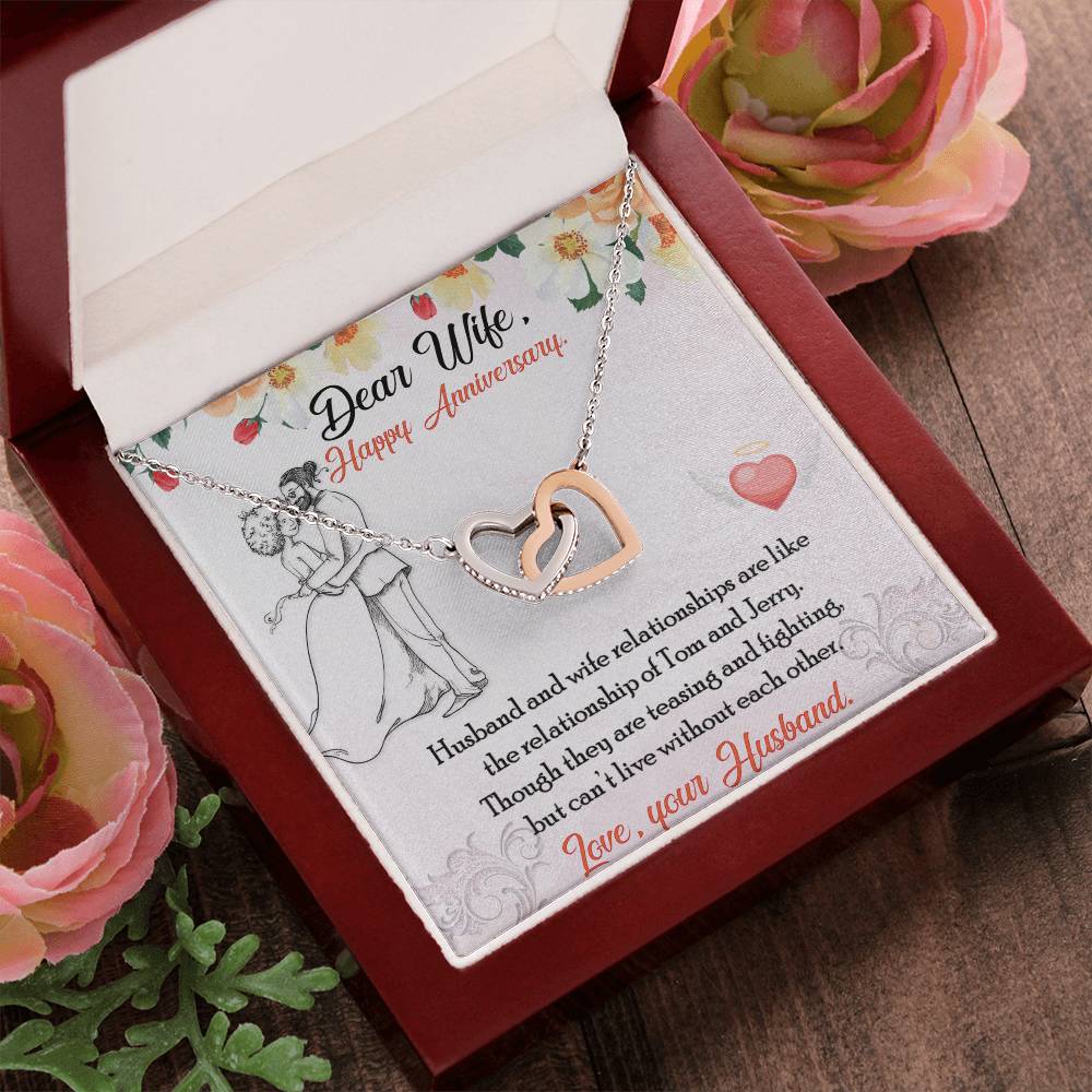 Double Hearts Interlocking Hearts Necklace