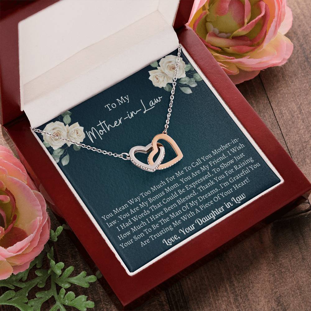 Mother In Law Interlocking Interlocking Hearts Necklace