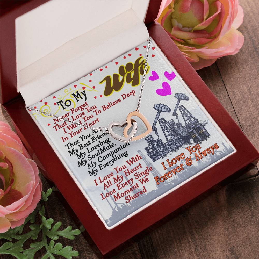 Oilfield Man'S Wife - Interlocking Heart Necklace Interlocking Hearts Necklace