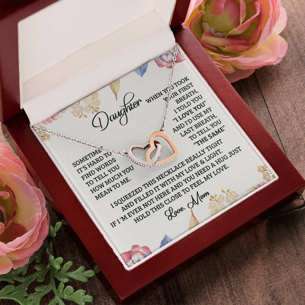 Use Last Breath Interlocking Hearts Necklace