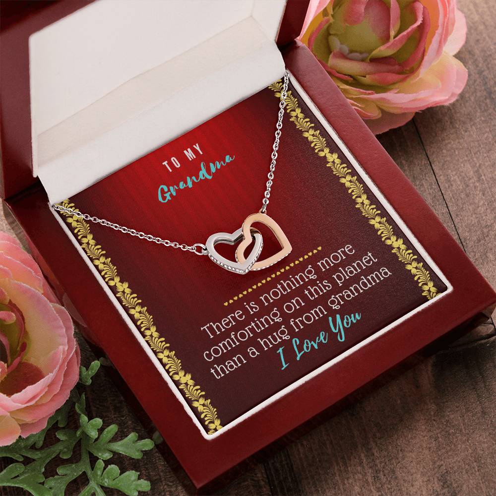 Grandma Heart Necklace Interlocking Hearts Necklace