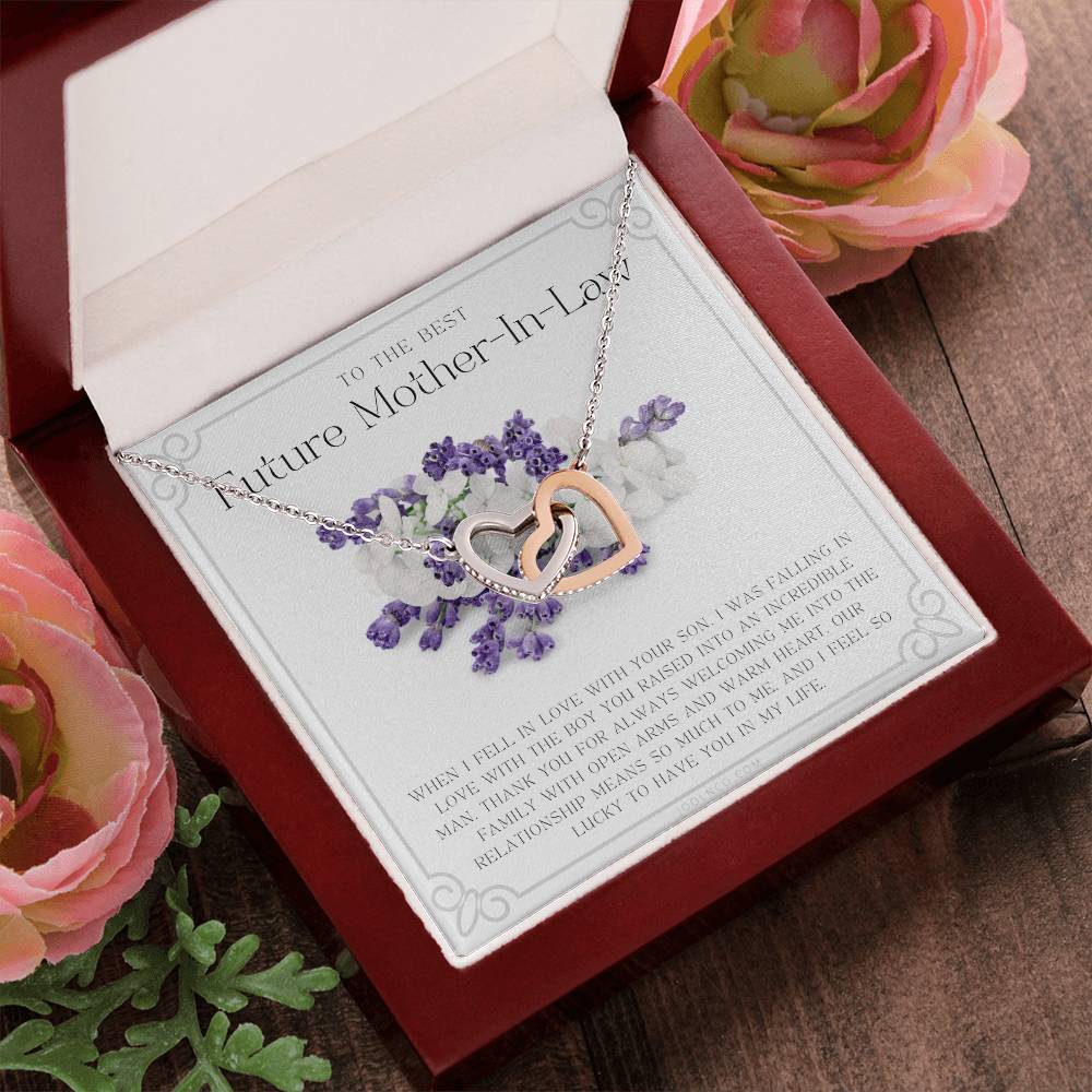Future Mother In Law Gift Mom In Law Jewelry Mother'S Day Gift For Mother-In-Law Gift For Mother In Law Mother-In-Law Necklace Interlocking Hearts Necklace