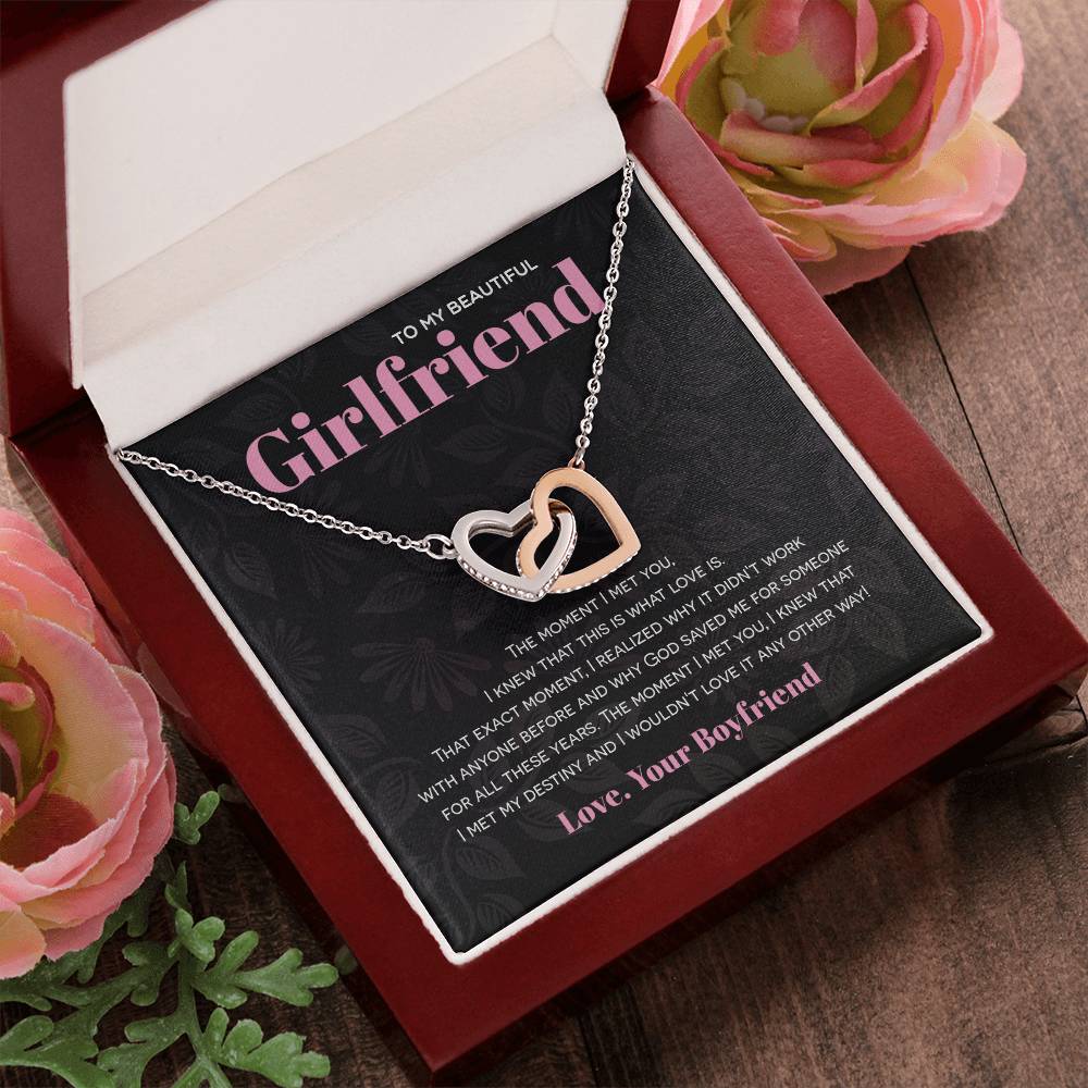 Interlocking Hearts - God Saved Me For You Interlocking Hearts Necklace