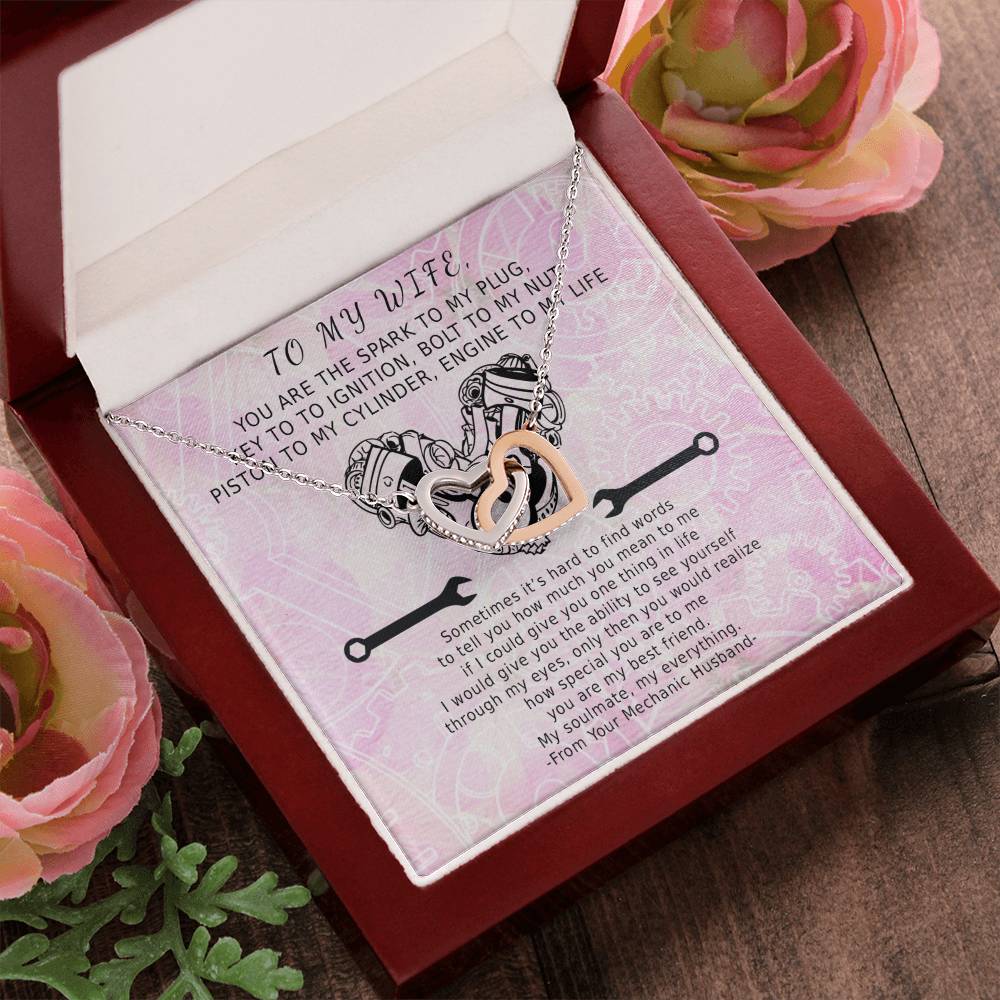 Key To Ignition Hearts Interlocking Hearts Necklace