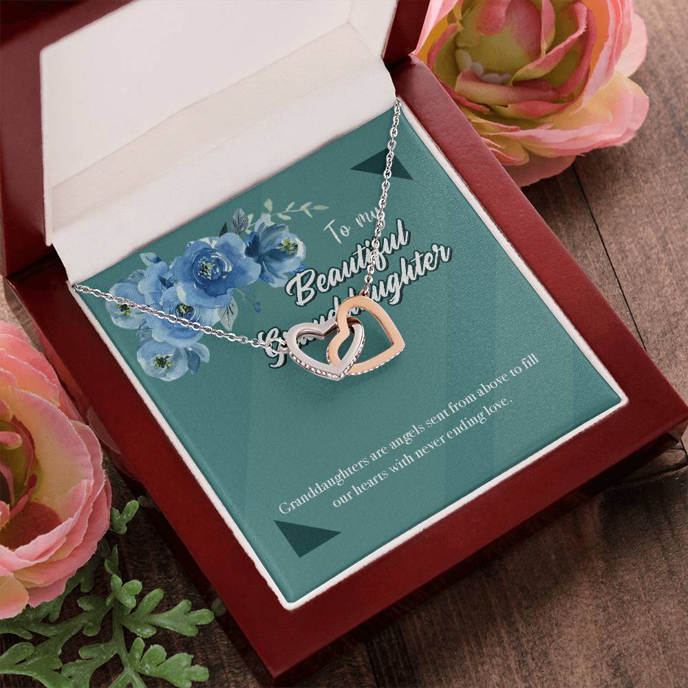 Beautiful Goddaughter Interlocking Hearts Necklace