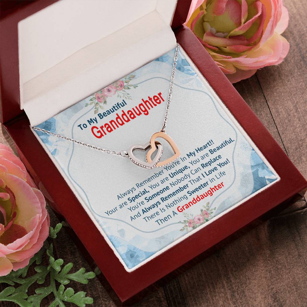 Perfect Gift For Granddaughter Interlocking Hearts Necklace