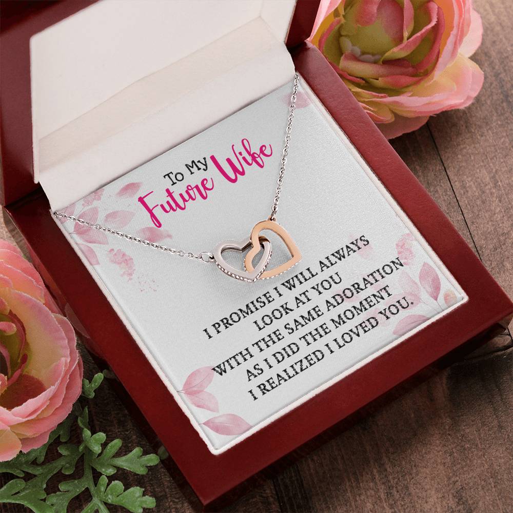 Gift For Future Wife - Interlocking Heart Necklace Interlocking Hearts Necklace