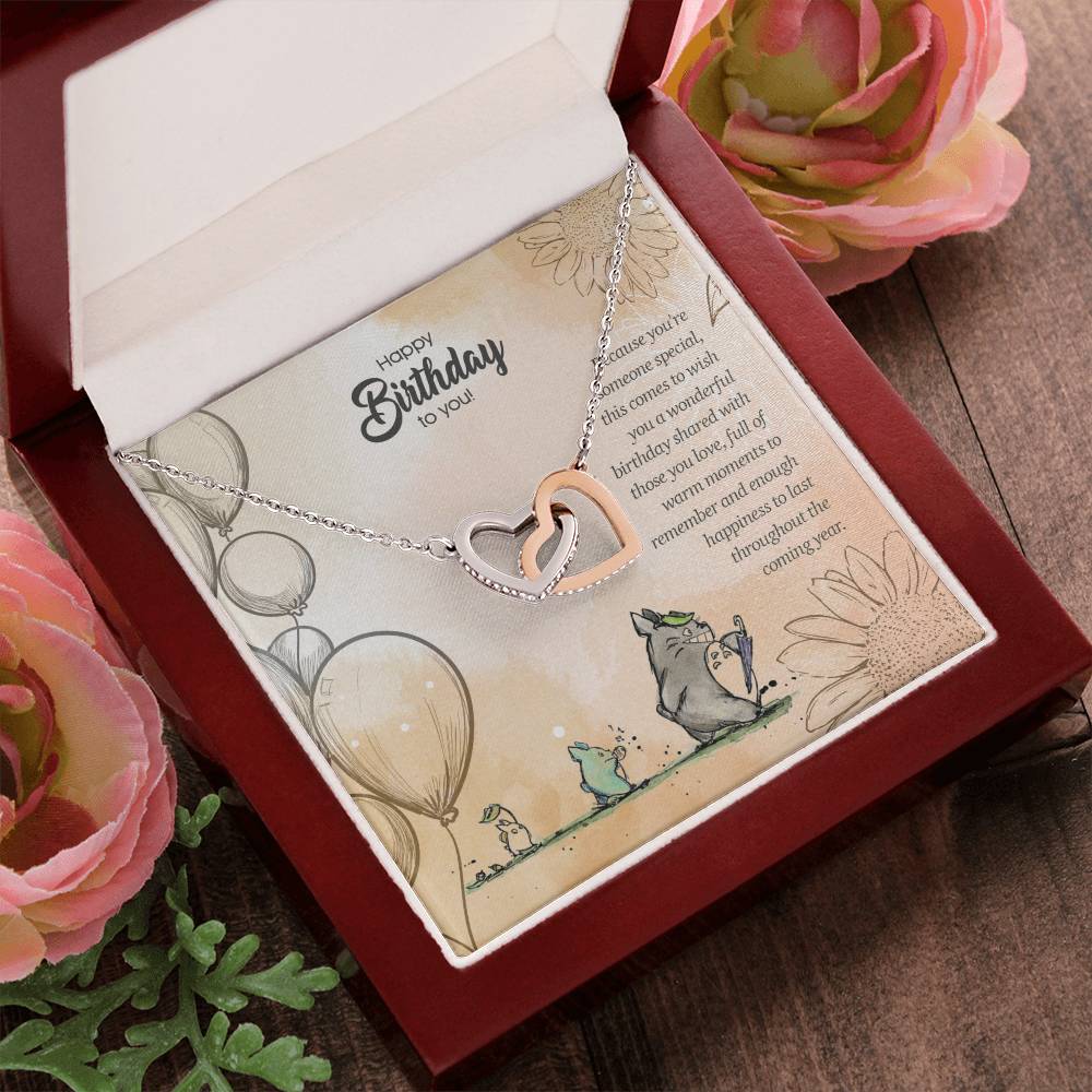 Warm Love - Interlocking Hearts Necklace