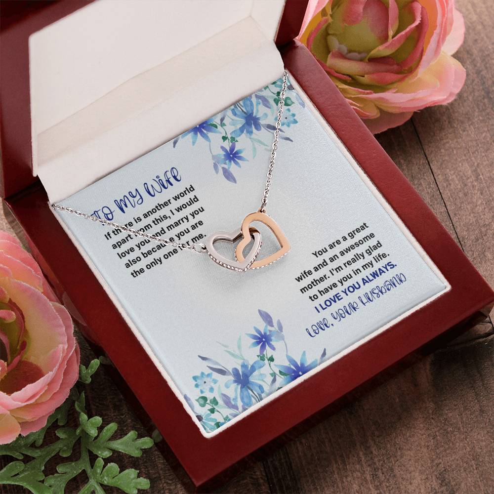 If There Is Another World - Inter-Locking Heart Necklace Interlocking Hearts Necklace