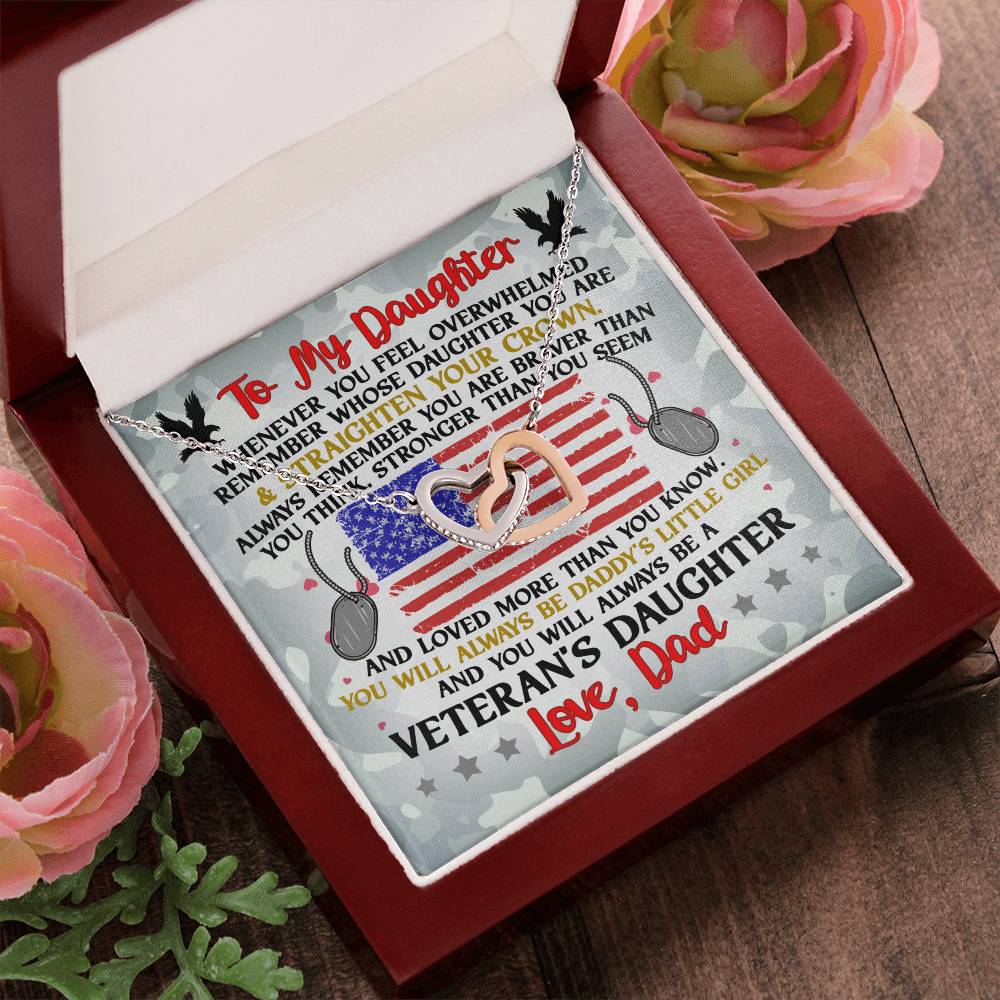 Veteran'S Daughter - Interlocking Heart Necklace Interlocking Hearts Necklace