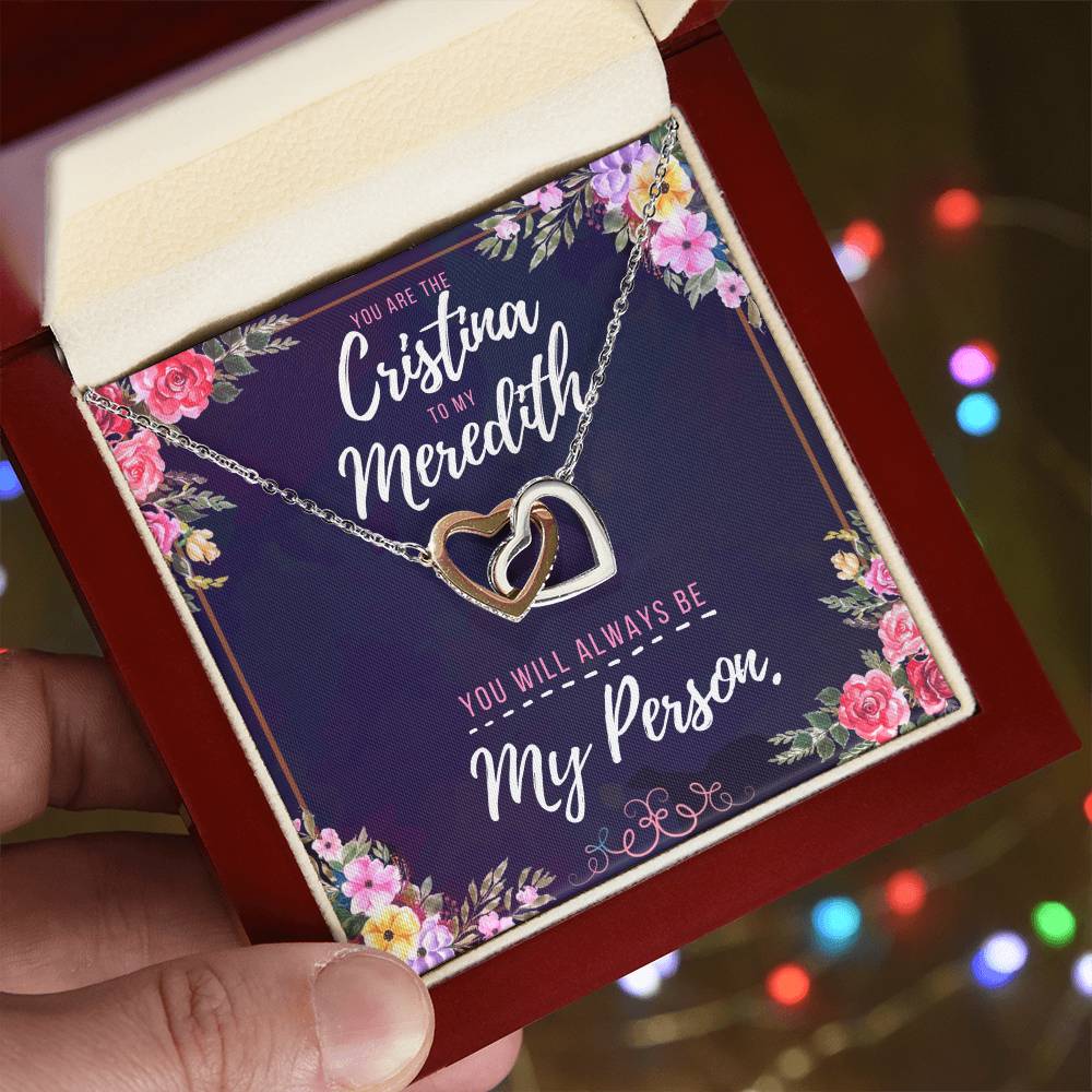 You Will Always Be My Person Necklace - Best Gift You Can Give Interlocking Hearts Necklace