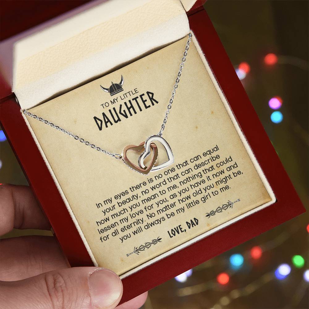 You Will Always Be My Little Viking - Interlocking Hearts Necklace