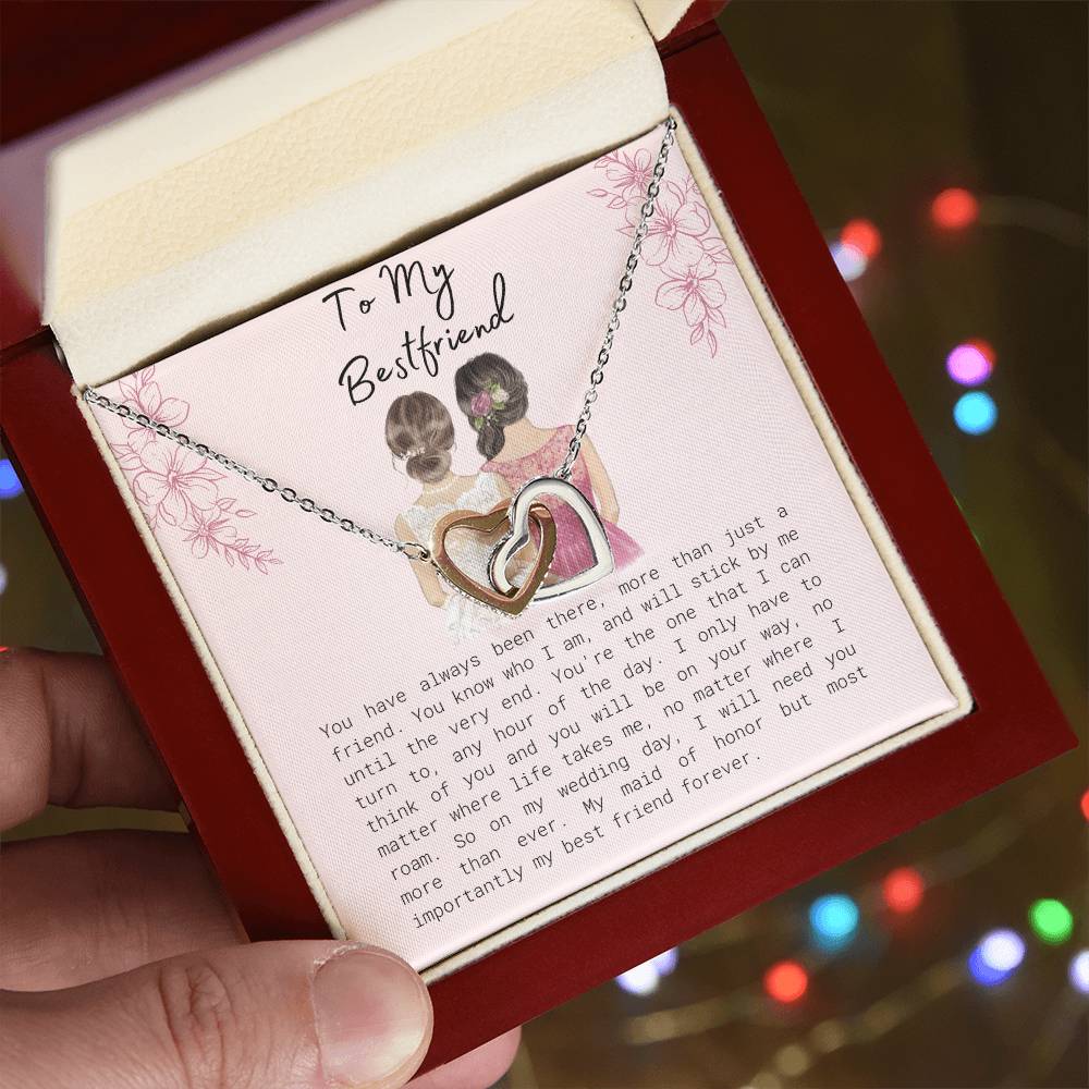 Gift For Wife Present For My Wife Anniversary Birthday Interlocking Hearts Necklace