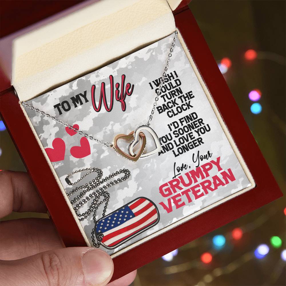 Veteran'S Wife - Interlocking Heart Necklace Interlocking Hearts Necklace