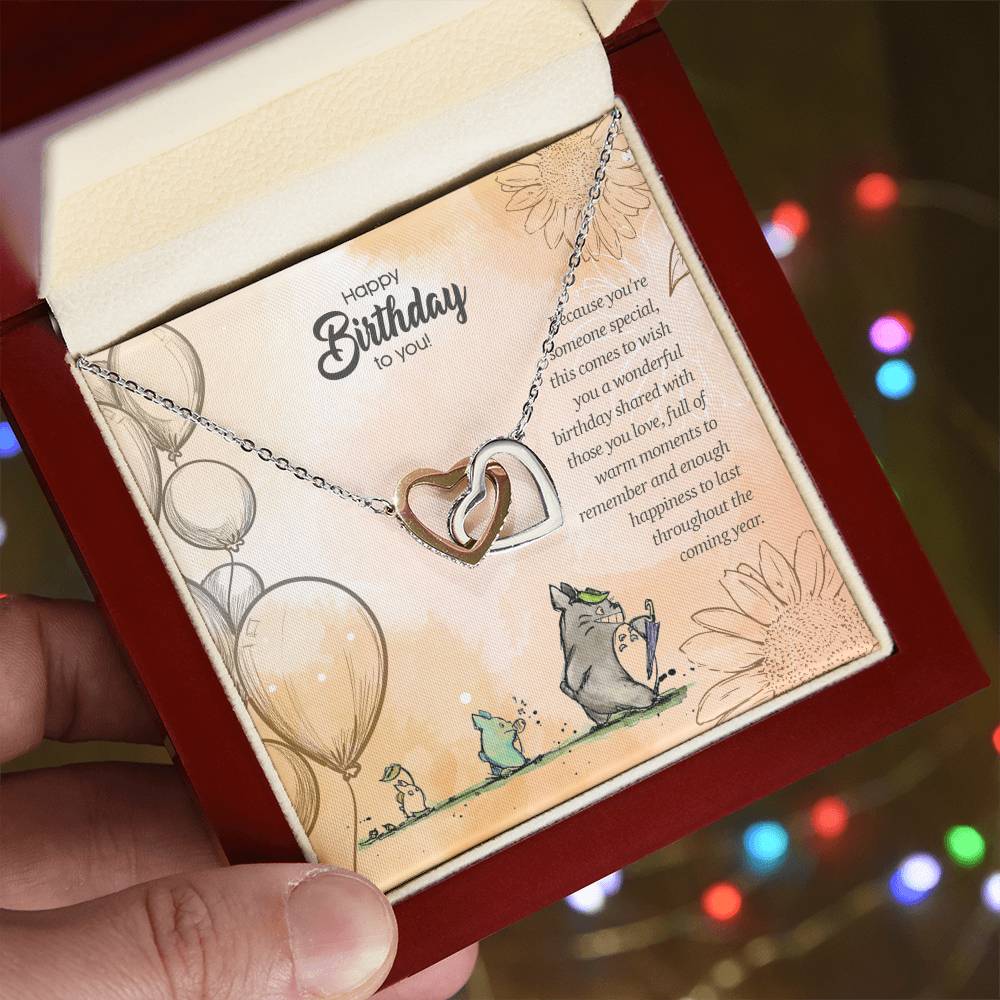 Warm Love - Interlocking Hearts Necklace
