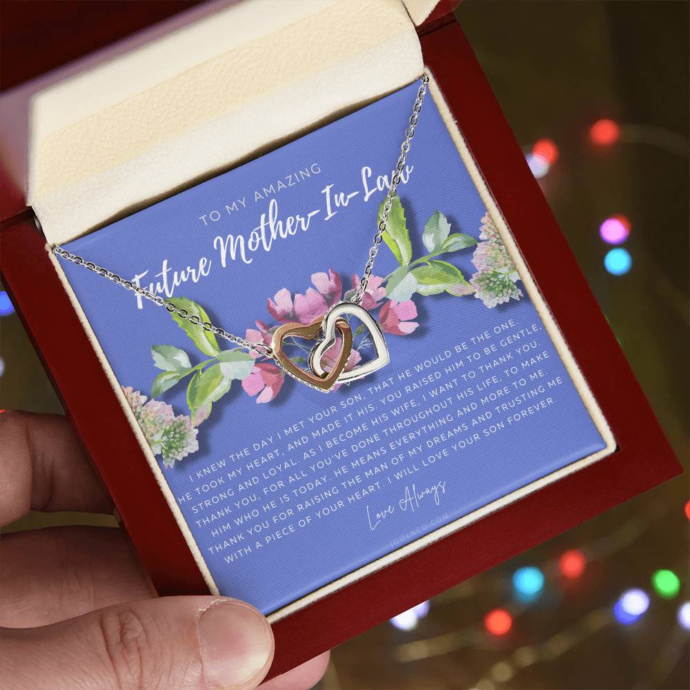Future Mother In Law Gift Mom In Law Jewelry Mother'S Day Gift For Mother-In-Law Gift For Mother In Law Mother-In-Law Necklace Interlocking Hearts Necklace