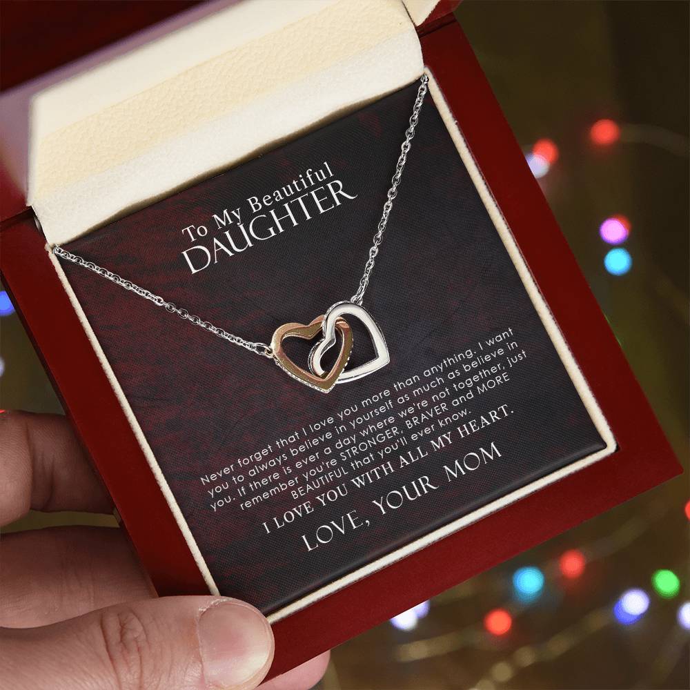 Collection Daughter - More Beautiful That You'Ll Ever Know - Necklace Interlocking Hearts Necklace