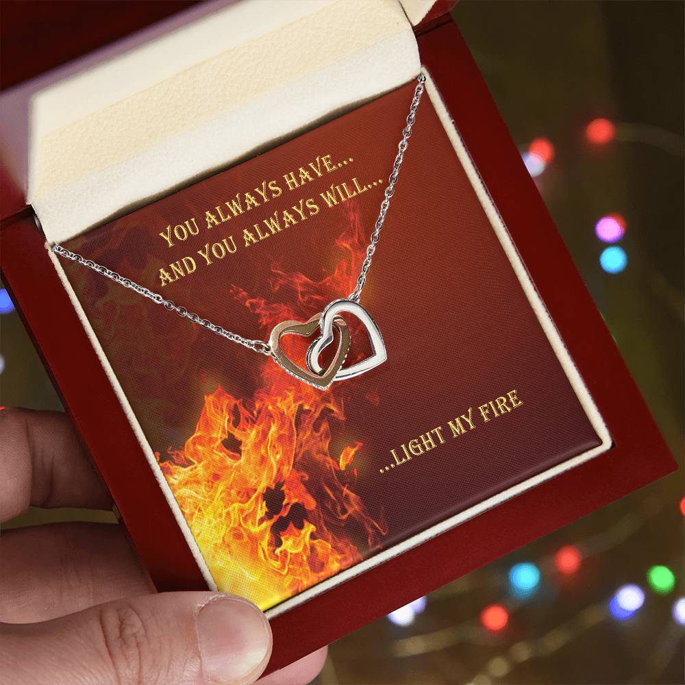 You Always Have And Always Will Interlocking Hearts Necklace