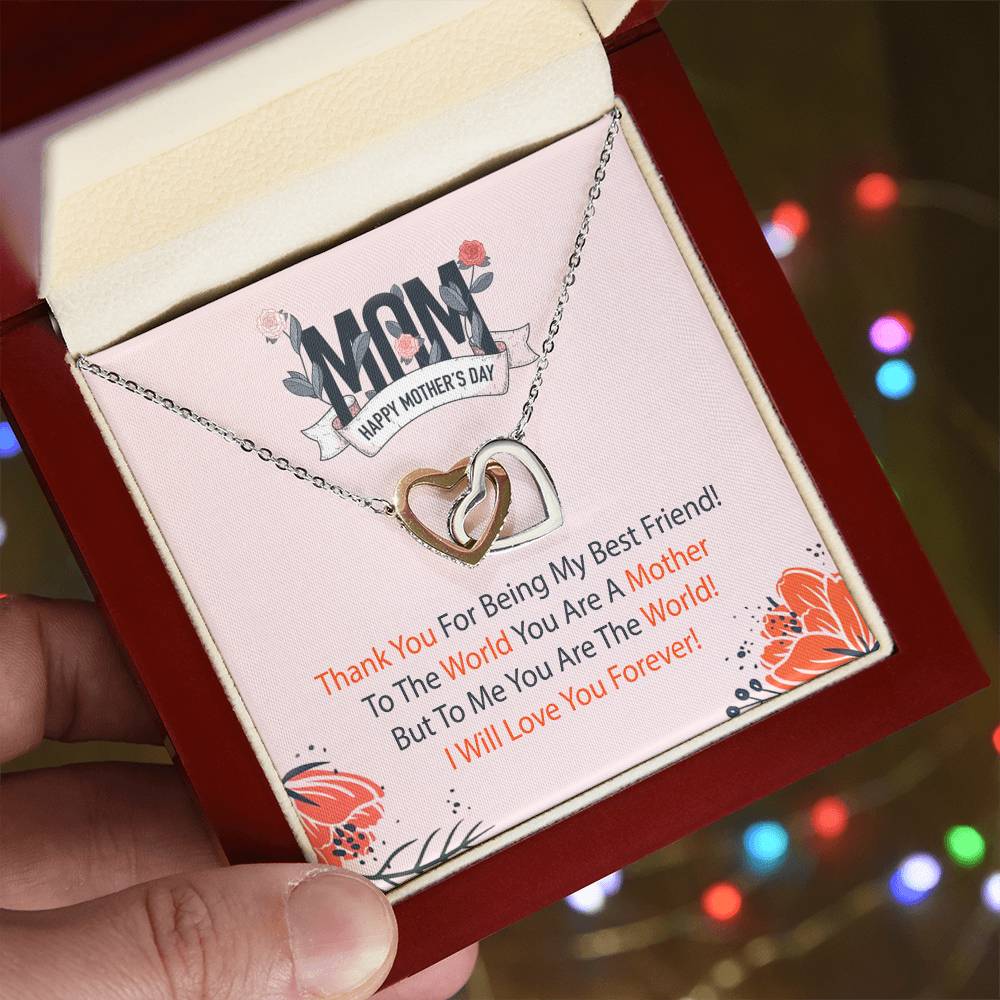 The Perfect Mother'S Day Gift. Interlocking Hearts Necklace