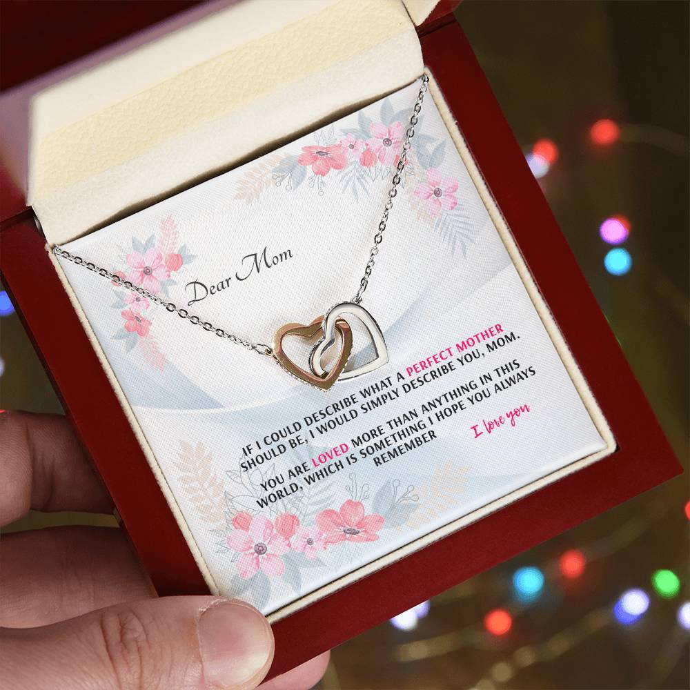 Never-Ending Love Necklace Gift Set For Mom Interlocking Hearts Necklace