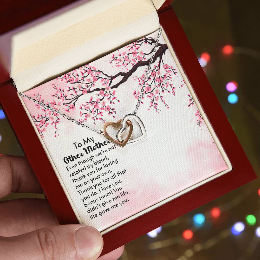 To My Mother - Interlocking Hearts Necklace