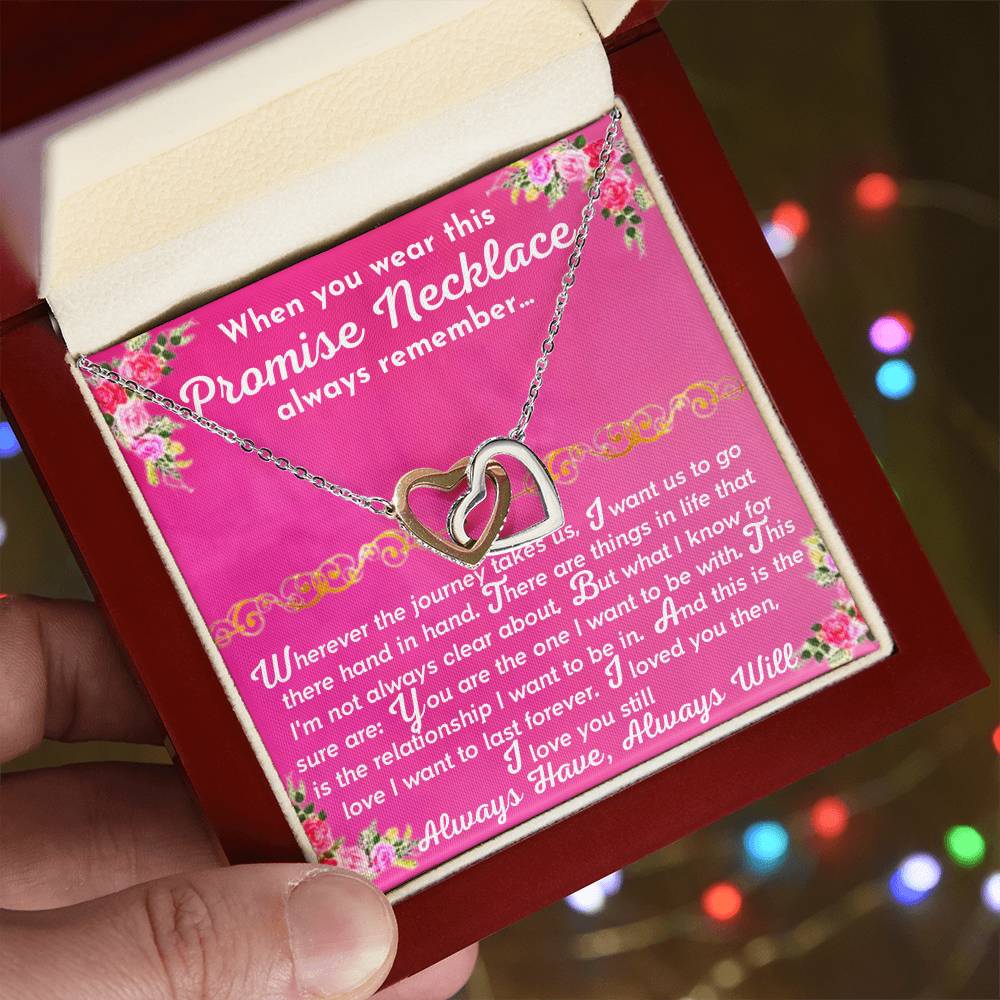 The Promise Necklace Interlocking Hearts Necklace