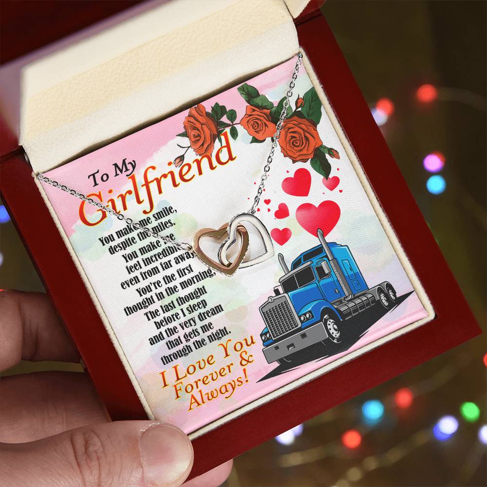 Trucker'S Girlfriend - Interlocking Heart Necklace Interlocking Hearts Necklace