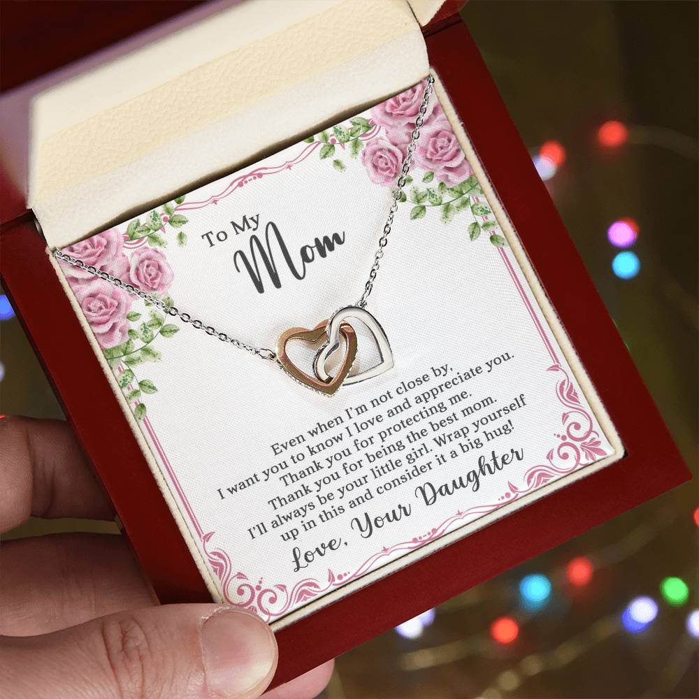 Mom Interlocking Hearts Necklace