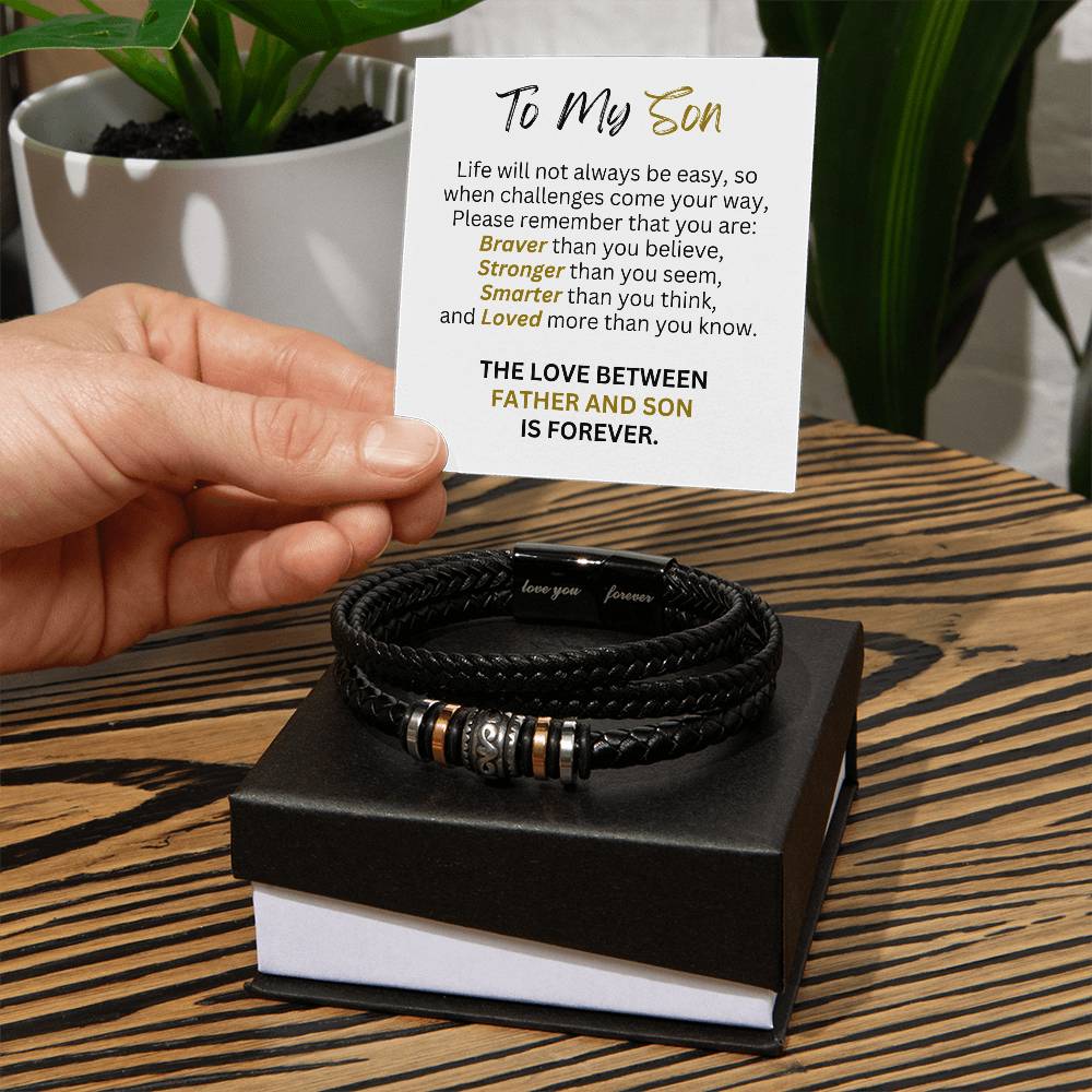 Father Son Forever Love - Men's Bracelet - Love You Forever Bracelet