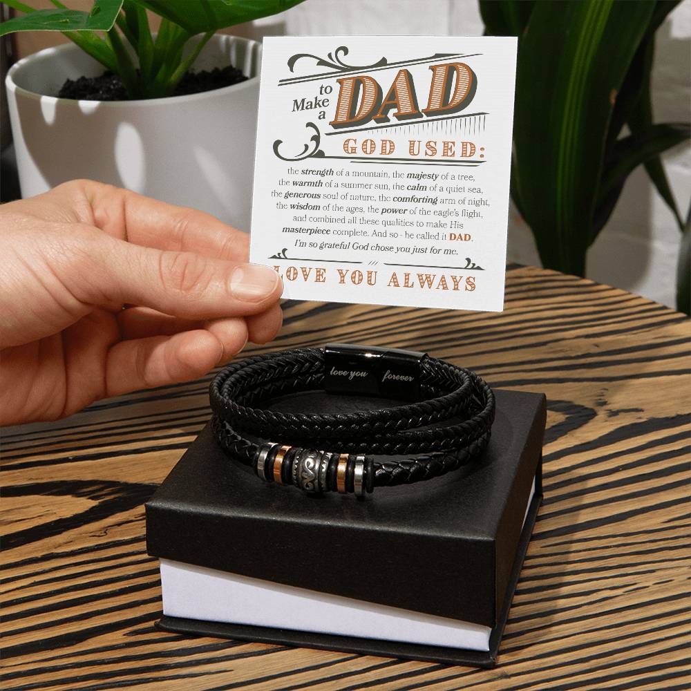 To Make A Dad Forever Love Bracelet - Love You Forever Bracelet