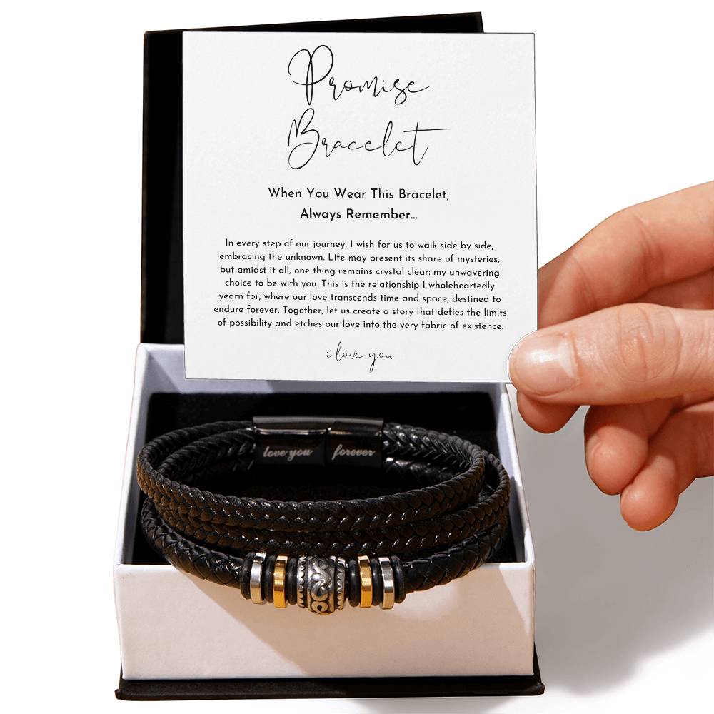 Promise Bracelet For Him - Love You Forever Bracelet