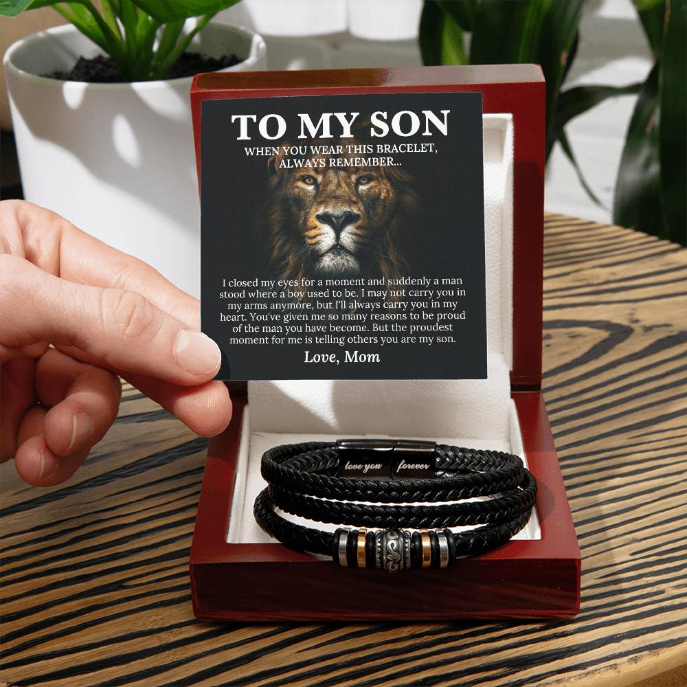 To My Son - Love You Forever Bracelet - Love You Forever Bracelet