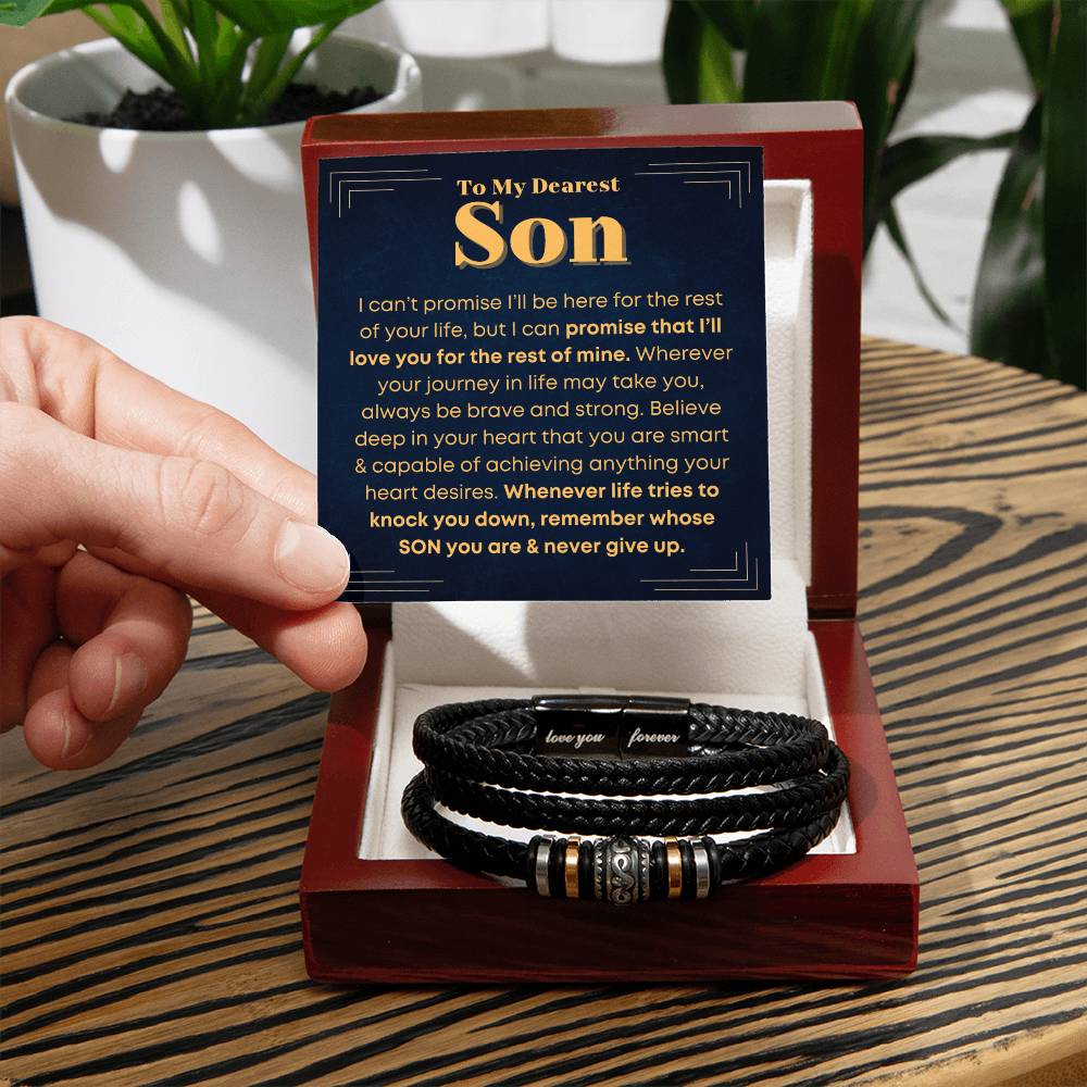 Son, Never Give Up - Bracelet - Love You Forever Bracelet
