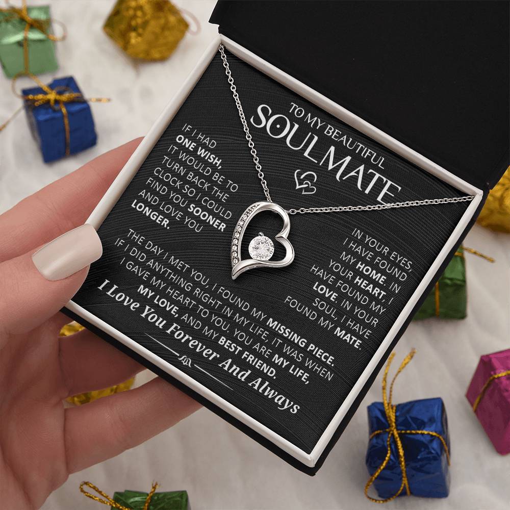 Gift For Soulmate In Your Eyes I Have Found My Home Necklace Forever Love Necklace