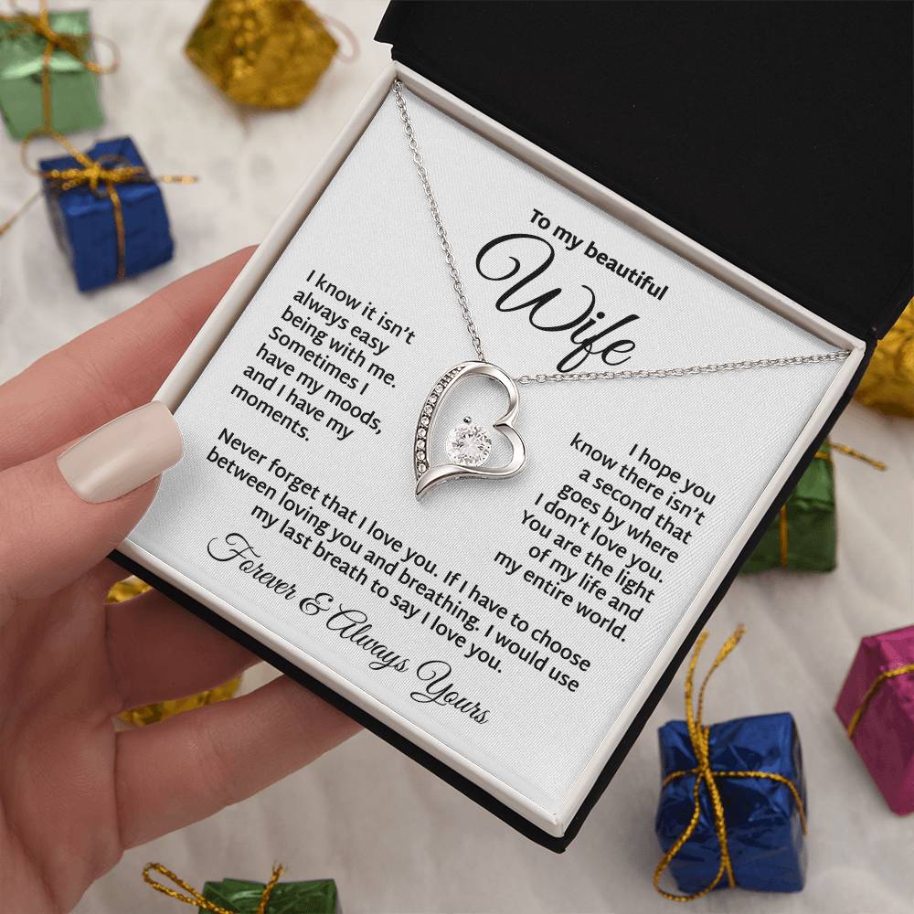 The Light Of My Life  To My Wife Necklace Forever Love Necklace