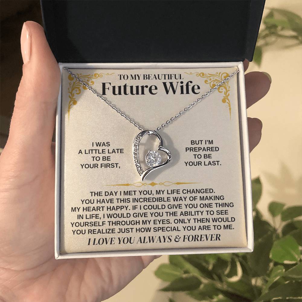 To My Future Wife - Forever Love Necklace Gift Set - Forever Love Necklace