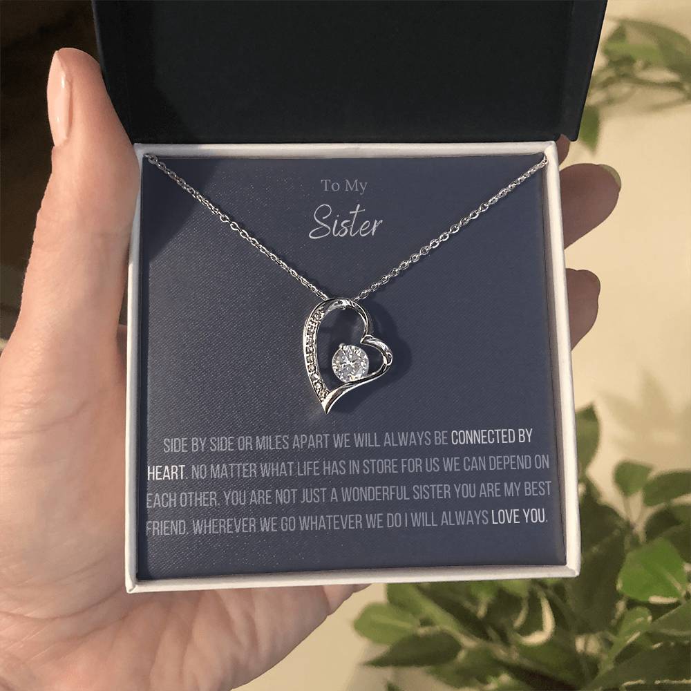 The Forever Love Necklace To My Sister Forever Love Necklace