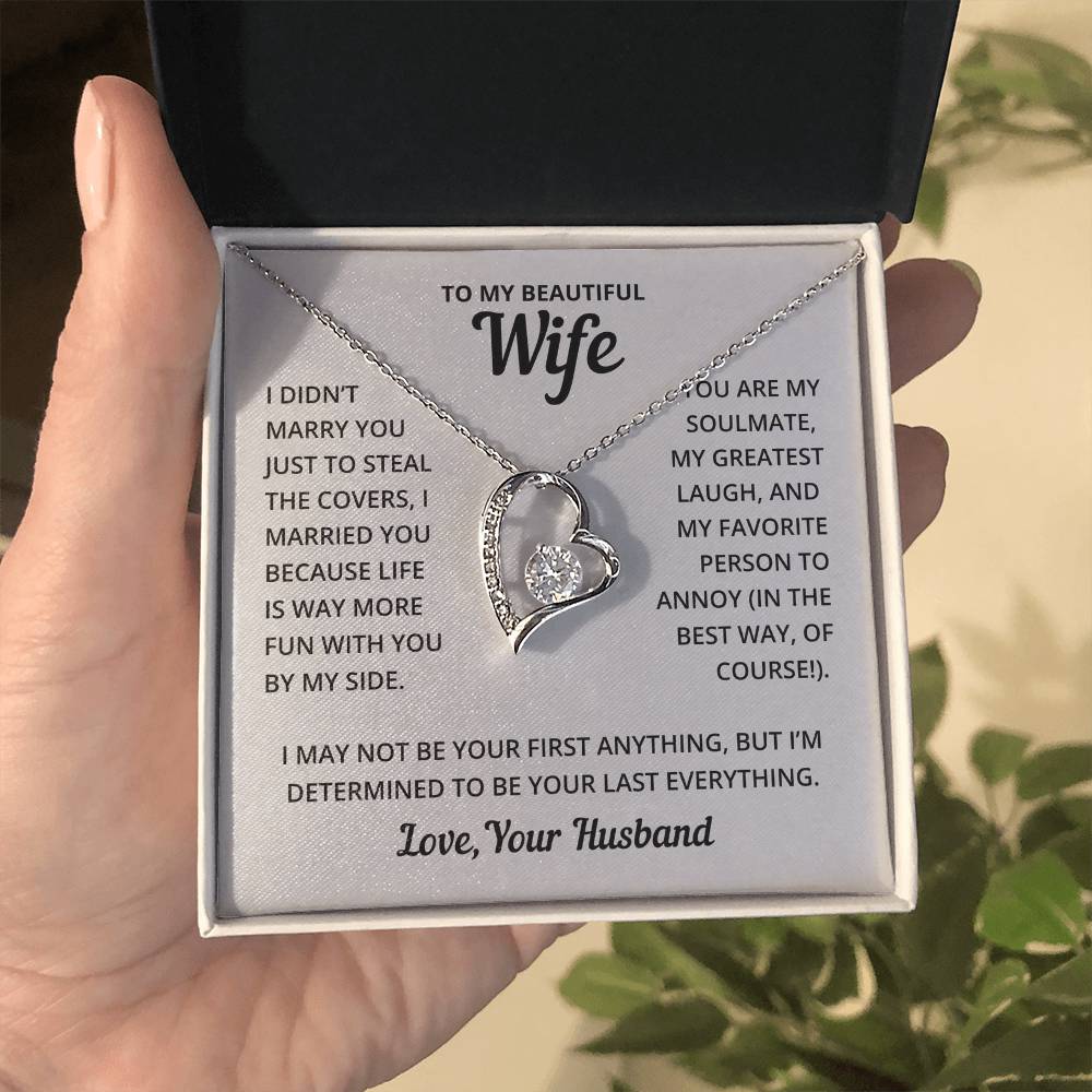 Heart Necklace - Fun With Wife Forever Love Necklace