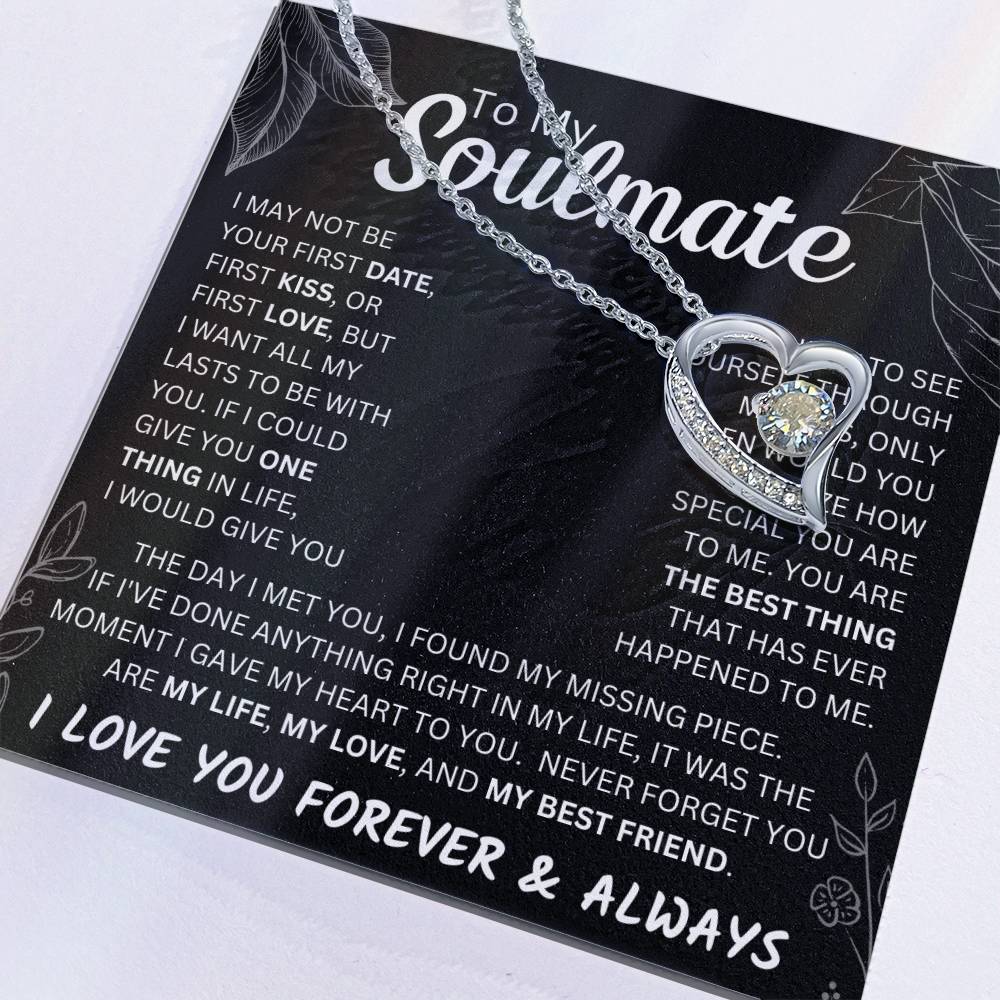 To My Soulmate  Forever & Always Forever Love Necklace