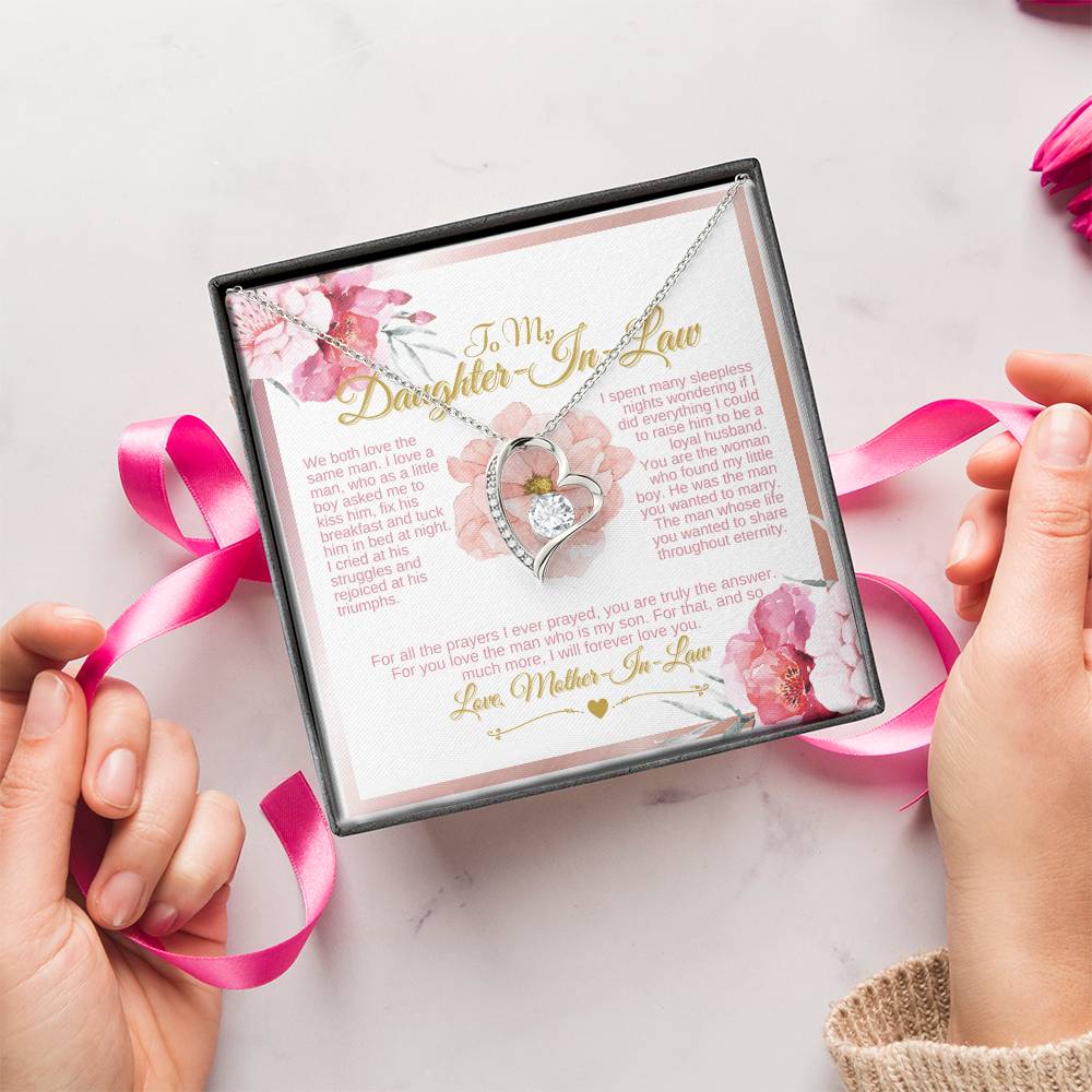 Daughterinlaw Gift Necklace Wedding Gift Jewelry From Motherin Law Gift For Bride Single Pearl Necklace I Spent Many Sleepless Nights Wondering Forever Love Necklace