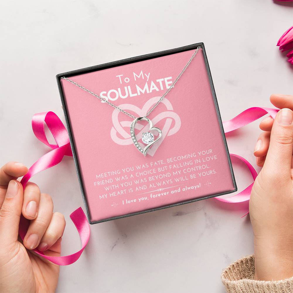 Forever Love Heart Necklace My Heart Is And Always Will Be Yours.......... To Soulmate Forever Love Necklace