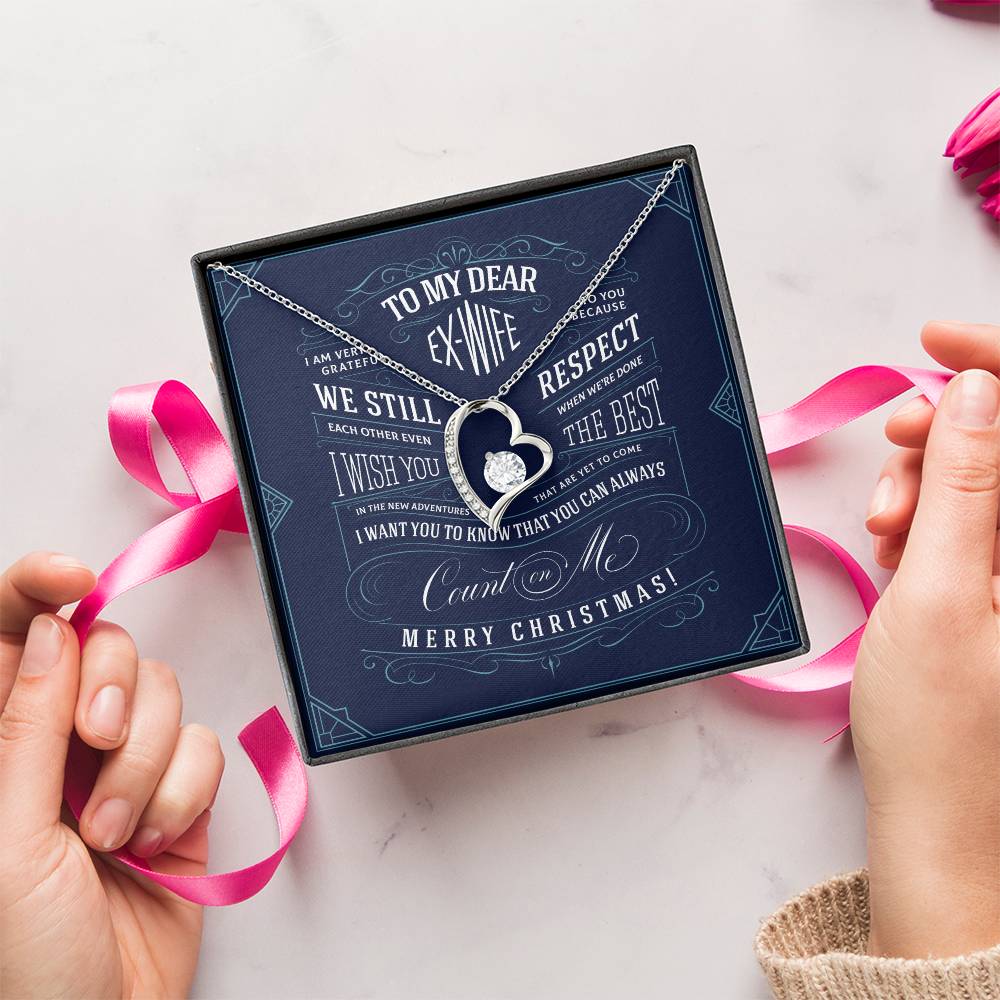 Ex Wife Christmas Gift Forever Love Necklace